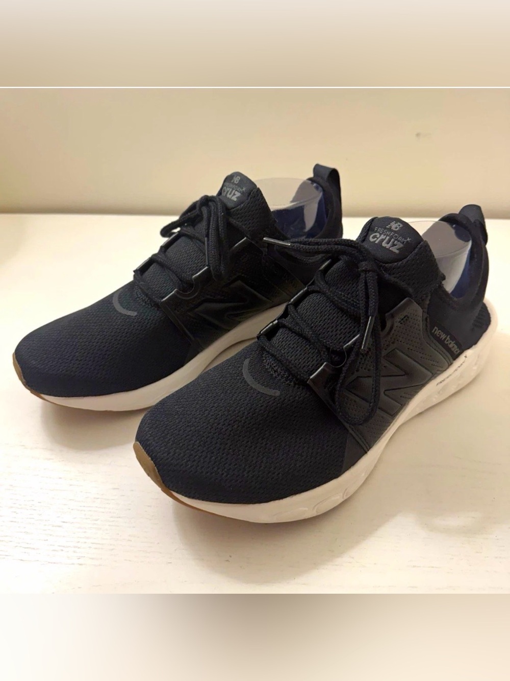 New Balance Women's Black and White Cruz Running Sneakers W11